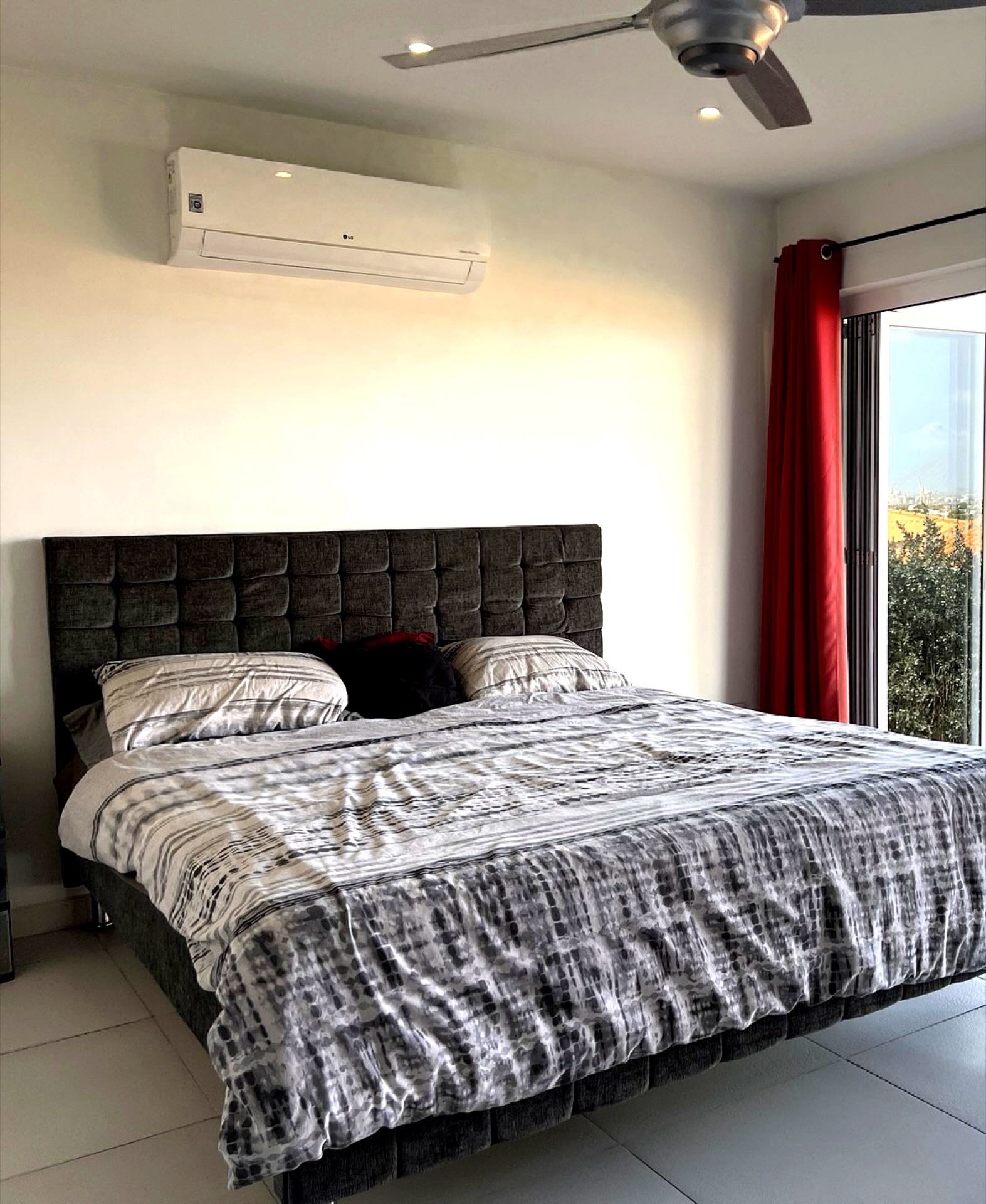 Master bedroom with king bed